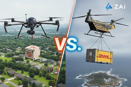 Latest company case about Comparing Delivery Drone Solutions Vs. Industrial Cargo Drone Solutions