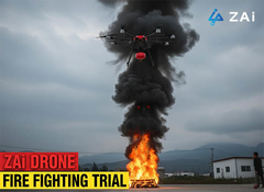 ZAi Drone Fire Fighting Trial