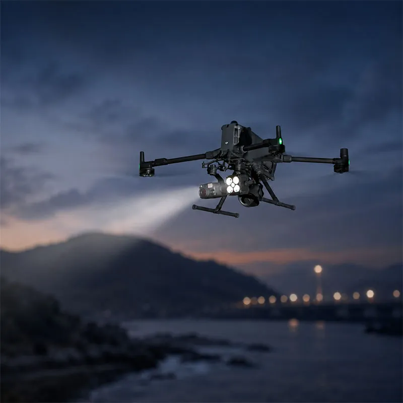 drone with searchlight