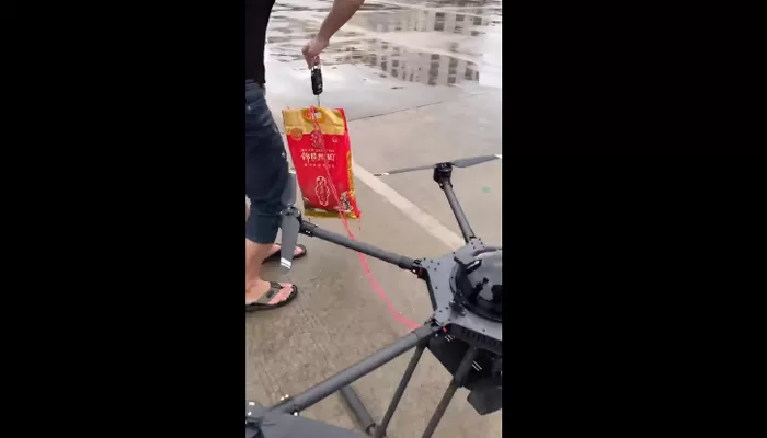 5kg Payload Drone With Drop Kit And Remote Call One Key Return Planned Route