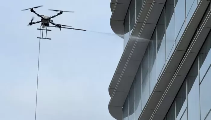 High-rise Window Cleaning Drone